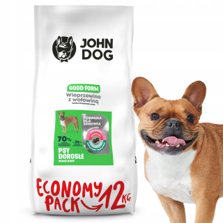 John Dog suché krmivo pre bravčové mäso 12 kg
